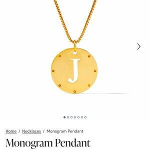 Julie Vos Monogram Pendant “J”